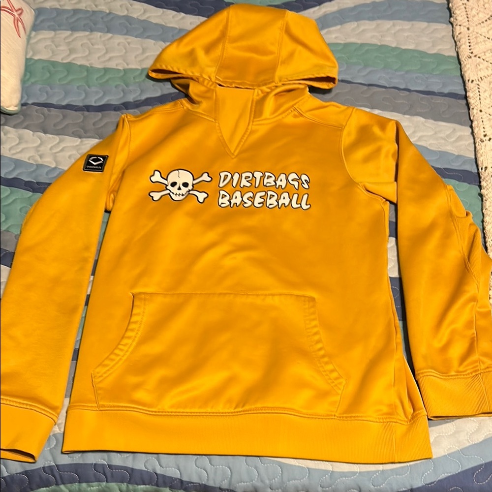 Yellow Dirtbags Baseball Hoodie